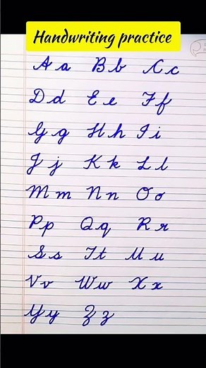 Abc Cursive handwriting practice/Abc for kids #kidslearning #cursive #abcd ‪@onlyenglishwithnushie‬