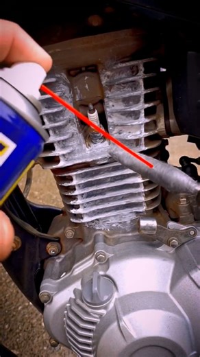 Expert Mechanical Engine Cleaning | WD-40 Polish with Drill Machine Nice Trick! Wash ✔️