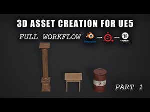 How To Create 3D Assets For Unreal Engine 5 | Full Process | Blender - Substance - Unreal | Part 1