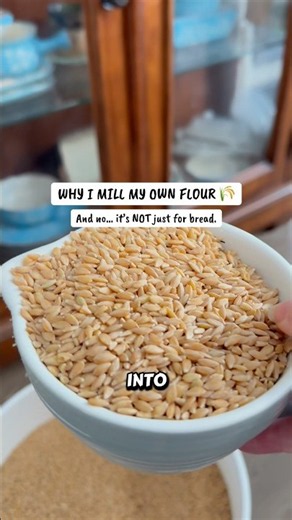 Why I mill my own flour. The health benefits are amazing… #fmf #grainmill #homemadebread