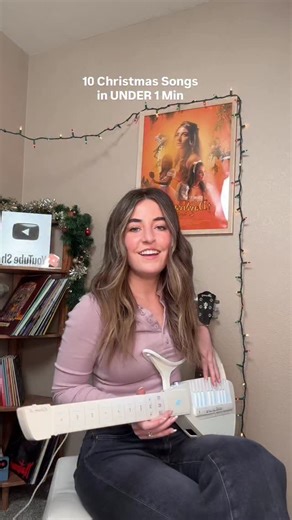 10 Christmas songs in 1 min🎅🏼🎄🤍 use my code LOGAN25 to get $25 off your own @cybergguitar !! #CyberGGuitar #SmartGuitar #EnyaCyberG #SongCover #mashup @enyamusicglobal | Logan Alexandra Music