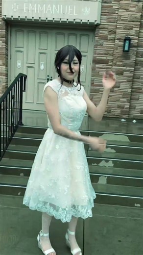 IN DA WEDDING DRESS TOO?!?!! #cosplay #weddingattire #weddingclothes #animeshorts #rezechainsawman