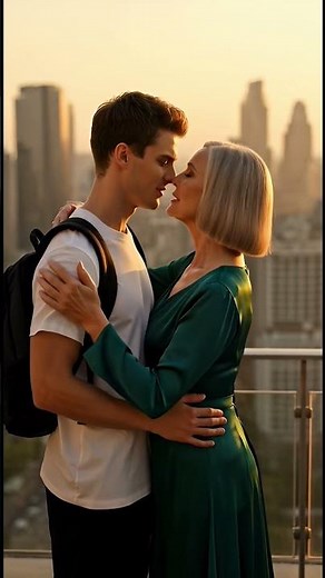 The Young Man’s Gentle Kiss That Melted a 60-Year-Old Woman’s Heart #AgeGapLove