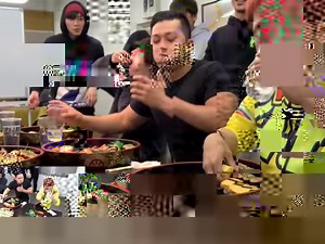 7.9M views · 107K reactions | a fast eating confrontation of 100 pieces of sushi against 7 normal people | Clips 6.0 | Facebook