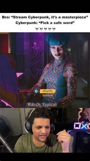 Cyberpunk makes you choose a safe word💀