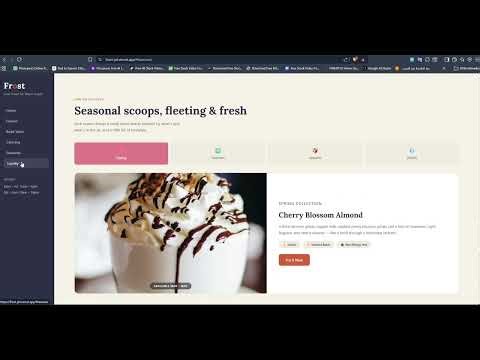 Frost Ice Cream Website 🍦 | Modern UI/UX Design | HTML CSS JavaScript Project
