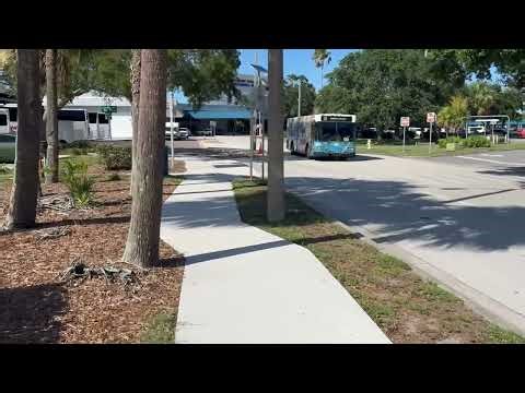Space Coast Area Transit: Canova Beach Bound Route 30 Bus #3555 at Melbourne Airport
