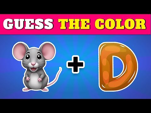 Guess the COLOR by Emoji? 🎨🖌🤔 Quiz Rainbow
