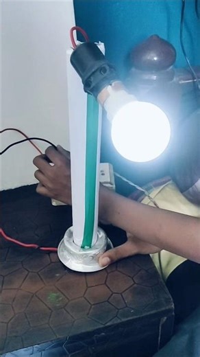 Ghar Pe Table Lamp Kaise Banaye? How To Make Table Lamp At Home?#yt #craft #vlog