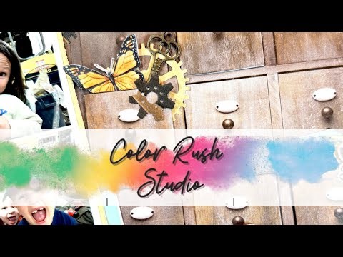 How to Make a Background Interactive with Color Rush Studio Scrapbooking Kit