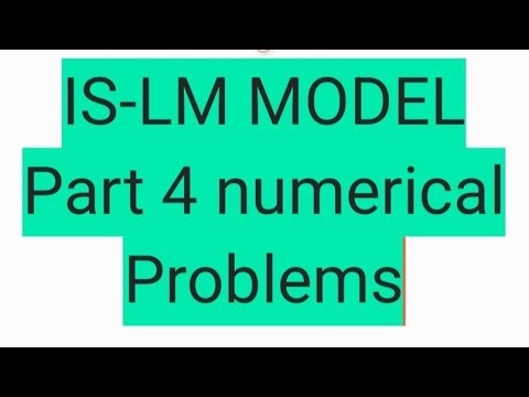 Macroeconomics bbs 2nd year chapter 5( IS-LM model) part 4