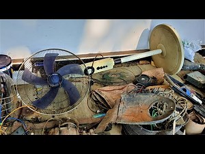 Old And Broken Stand Fan Restoration