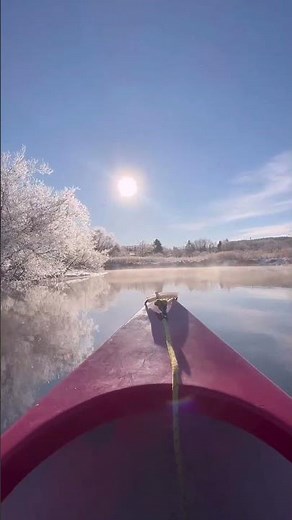 「釧路湿原カヌー 冬」Winter Canoeing in the Kushiro Wetland