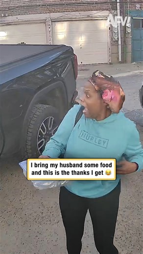 I'd be taking that food right back inside 🤣 #afv #prank #funnyvideos | America's Funniest Home Videos