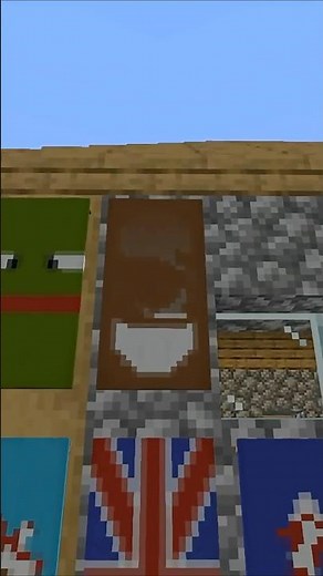 This Minecraft Coffee Banner Looks So Real #shorts #minecraft #build