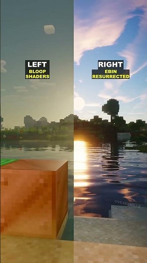☀️ Minecraft Shaders: Bloop or Ebin Resurrected? #shorts