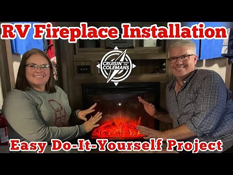 Electric Fireplace Installation in Your RV for a Cozy and Easy Do-It-Yourself Project!