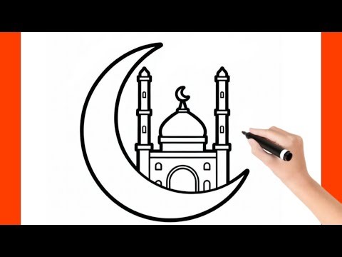 Kolay Cami Resmi Çizimi, Cami Nasıl Çizilir, Cami Çizimi, Adım Adım Kolay Cami Çizimi