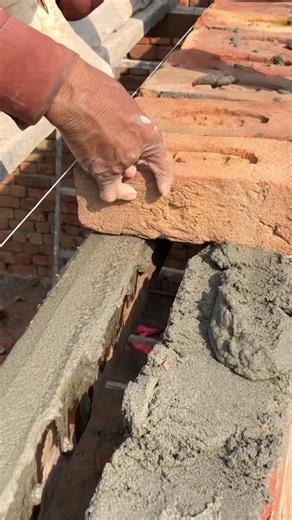 Learn how to lay bricks #construction #satisfying #feed #building #brickwork