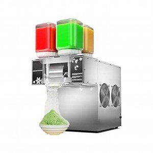 Commercial Snowflake Ice Machine, 750W Speed Adjustable Snow Cone Maker, Shaved Ice Machine with Heat Dissipation Fans, Four 2.5-Liter Barrels