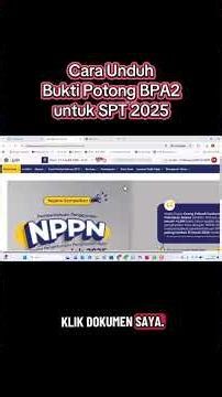 How to Download Bupot BPA2 for the 2025 SPT report in coretax #teacher #tax #spt #bpa2