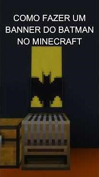 Minecraft: Como Fazer um Banner do Batman | Dica de Construção