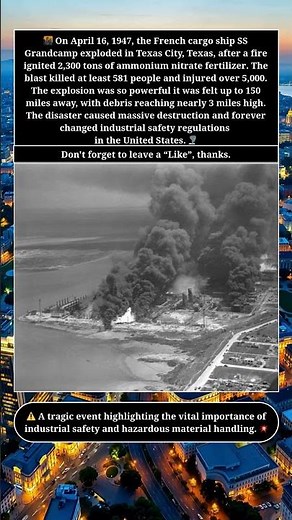 💥 Texas City Port Explosion 1947: America’s Largest Industrial Disaster