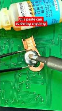liquid soldering paste for anything soldering. #solderibgtips #satisfying