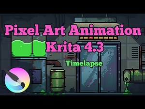 Pixel Art Animation In Krita 4.3 (timelapse)