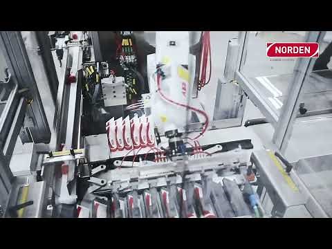 Tube filling and packaging in trays