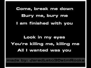 30 Seconds To Mars - The Kill [Karaoke/Instrumental]