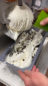 Another busy morning making for Mrs T, here she is finishing of some Oreo ice cream! #oreo #icecream #easter2025 | The Orange Elephant Ice cream Parlour