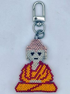 Buddha Keychain Made of Miyuki Beads – Handmade 3D Beaded Buddha, Spiritual Gift - Etsy Canada