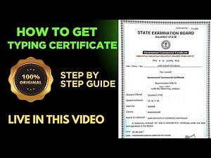 Live Typing Certificate Proof | How to get Free Typing Certificate | Step by Step Guide 2025