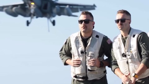 Abraham Lincoln Flight Deck In Philippine Sea (FEB 2022)