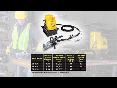 EBH-Series Hydraulic Bar Cutters Tool Demo | Enerpac