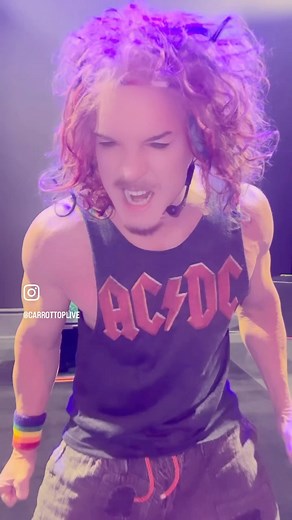 23K views · 372 reactions | Nothing more fun doing a soundcheck wearing my new AC/DC shirt while jamming to ACDC  thanks Pete for my awesome tee‼️ | Carrot Top | Facebook
