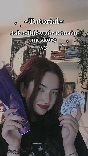 Dużo osób prosiło, oto i jest tutorial, jak odbić wzór tatuażu/kalkę na skórę