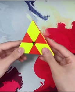 Pyramid Speed Cube, Stickerless Magic Cube Triangle Twisty Puzzle for Kids and Adults