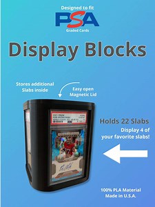 PSA/CGC Graded Trading Card Display Cube - Etsy