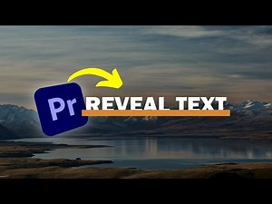 Simple Text Reveal Animation - Adobe Premiere Pro