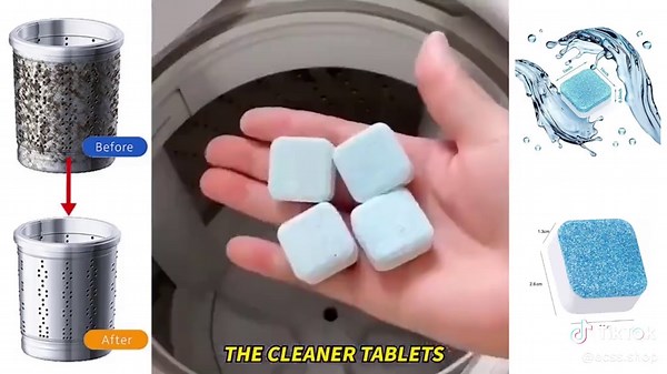 Washing Machine Cleaning Tablets for Fresh Laundry
