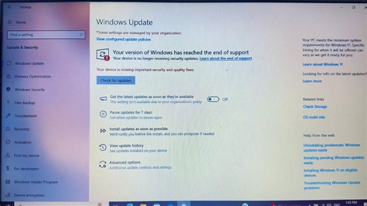 Fixing Windows End of Support Error: Upgrade Guide