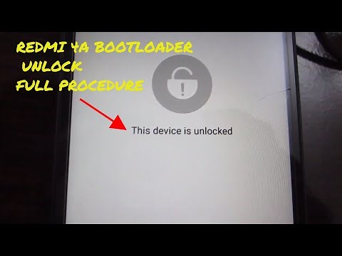 Xiaomi redmi 4a Unlock Bootloader