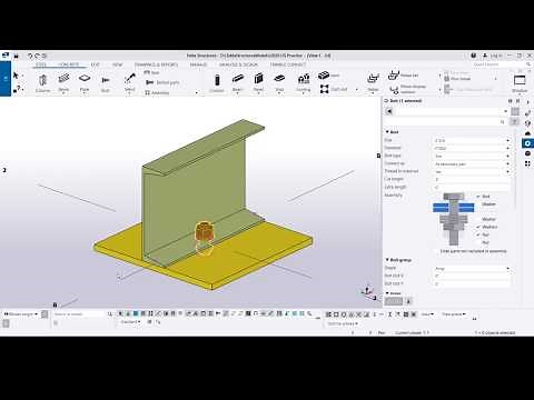 How to model bevel washer in Tekla structures
