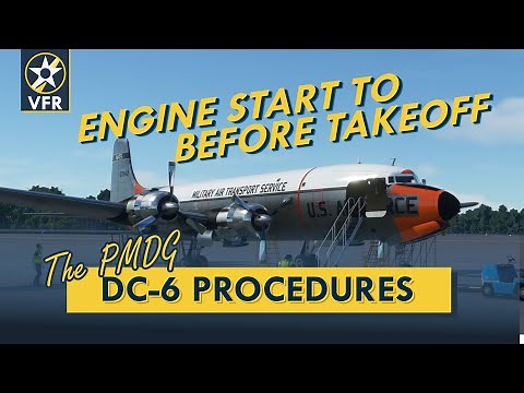 PMDG DC-6 | Realistic Engine Start to Before Takeoff Procedure | DC-6 Checklist Taking Over from AFE