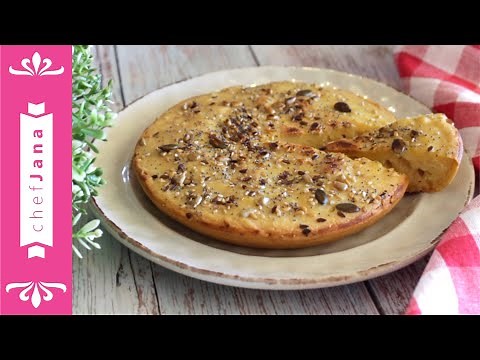 VEGAN HIGH PROTEIN CHICKPEA BREAD⎜ NO OVEN⎜GLUTEN-FREE