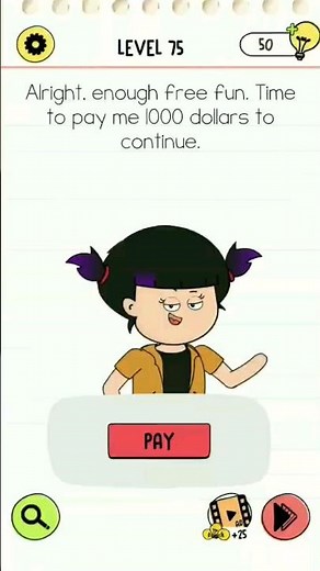 Brain Test 4 Tricky Friends Level 75 #androidgames #braintest #answer