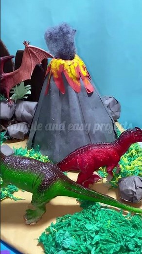 Dinosaur Model Project | School Project For Science Exhibition | #diy #dinosaurs #schoolproject