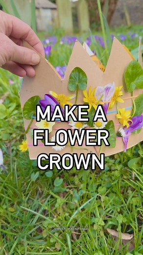 68K views · 325 reactions |  Make a flower crown using a cereal box and some elastic band, always be sure to use flowers which have fallen or broken  #kidsactivities #springactivities | Simple play & craft ideas | Facebook